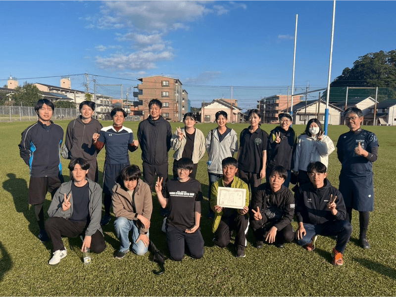 優勝後の記念写真