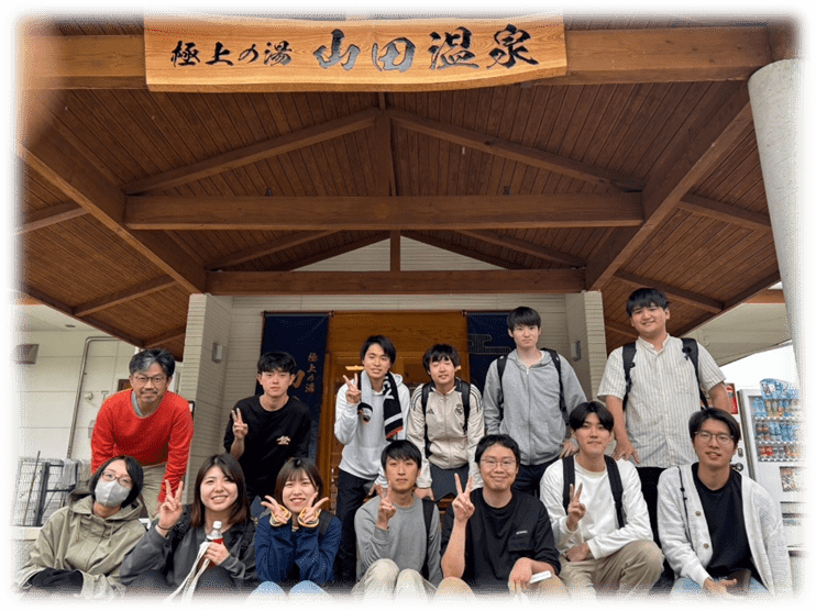 山田温泉にて