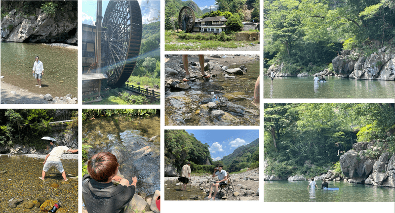 川遊び