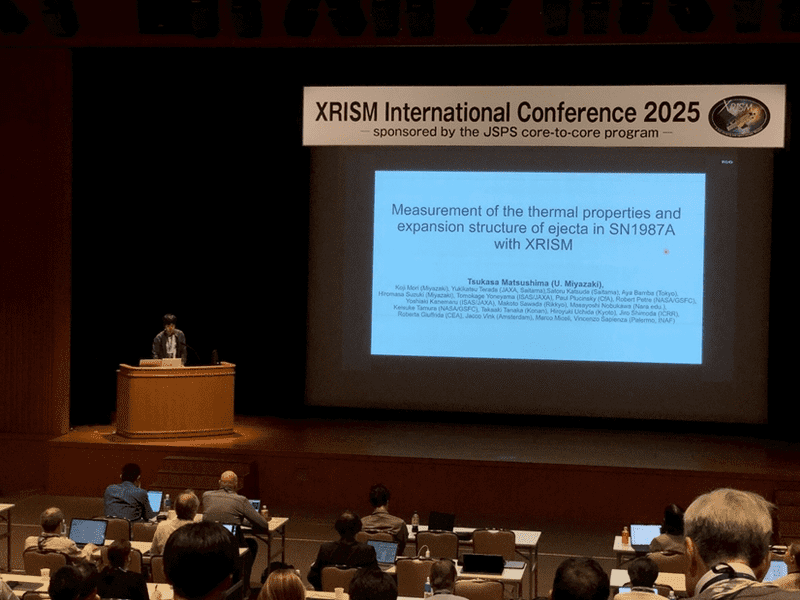 講演を行う松島