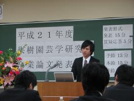 卒業論文発表会